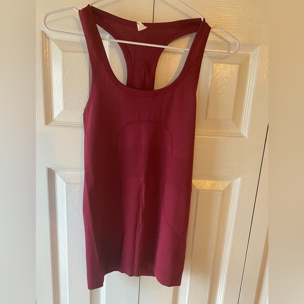 SOLD Lululemon Athletica Deep Red Tank Top